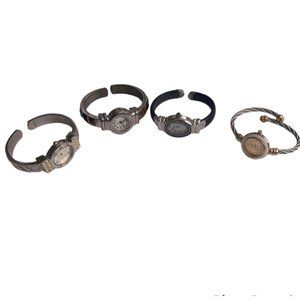 Lot of 4 Fashion Watches Need New Batteries or for Parts